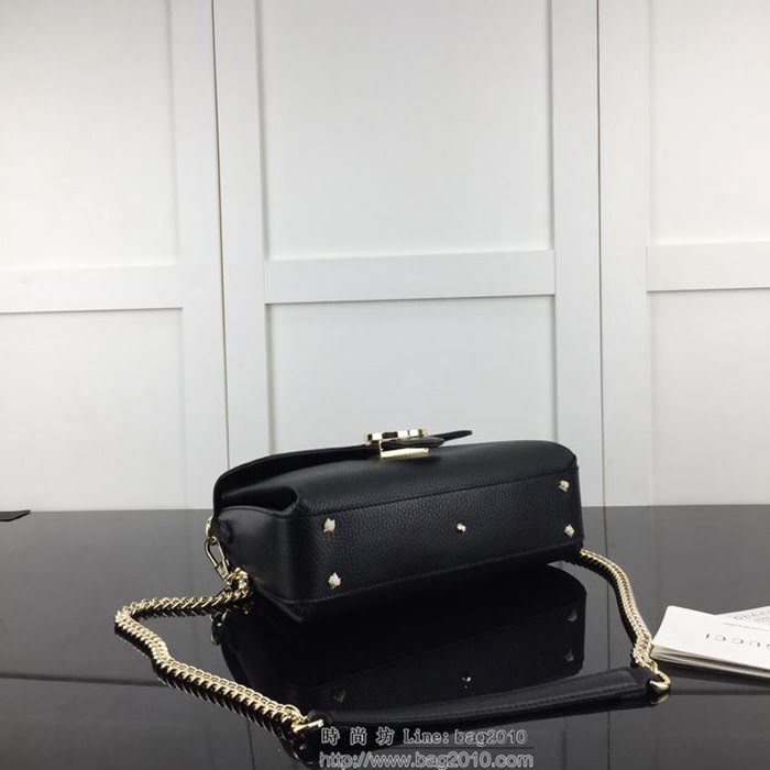 GUCCI古馳 新款 專櫃品質 原單 510302 克色 鏈條 手提 單肩 斜挎包HY1351
